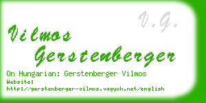 vilmos gerstenberger business card